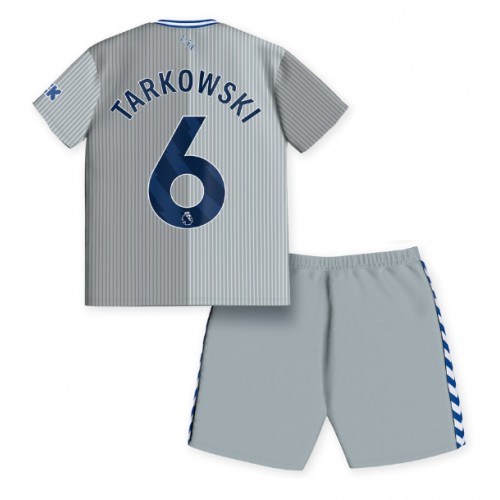 Fotballdrakt Barn Everton James Tarkowski #6 Tredjedraktsett 2023-24 Kortermet (+ Korte bukser)